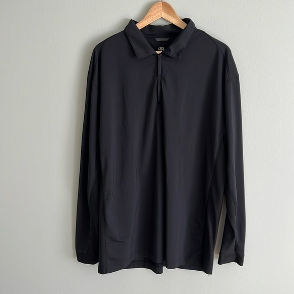 Nike Golf Men’s Quarter Zip Course Long Sleeve Pullover Black XL - Picture 1 of 8